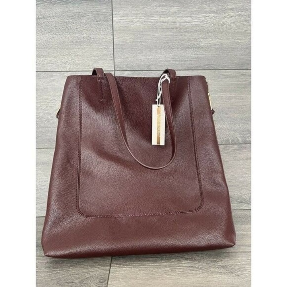 Nico and Olive large shoulder bag burgundy bag B000109